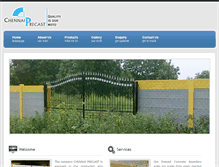 Tablet Screenshot of chennaiprecast.com